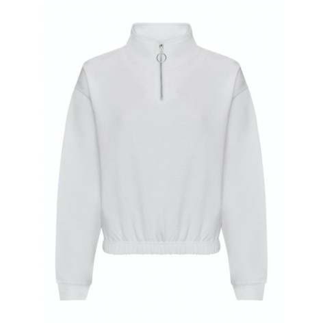 Womenâs Cropped Â½ Zip Sweat