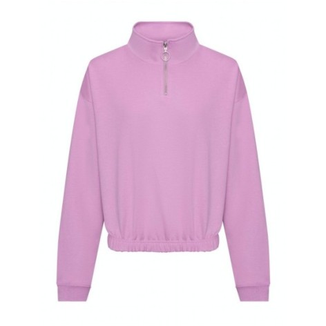 Womenâs Cropped Â½ Zip Sweat
