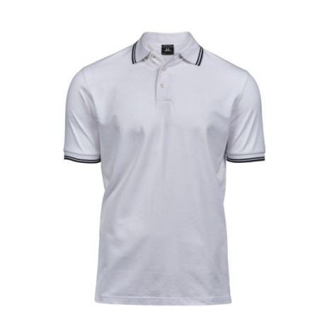 Luxury Stripe Stretch Polo