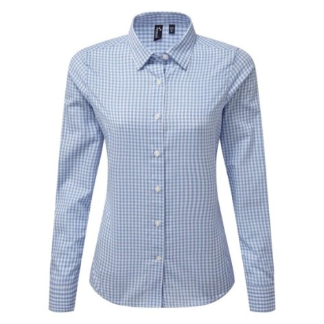 âMaxtonâ Check - Women's Long Sleeve Shirt