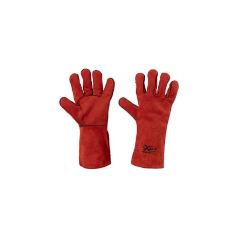 Guanto anticalore saldatore, pelle crosta, tutto foderato, cuciture Kevlar ® X-Glove xglove