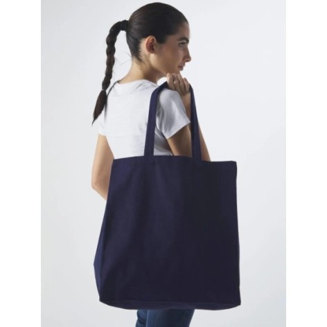 Canvas Shopper con soffietto