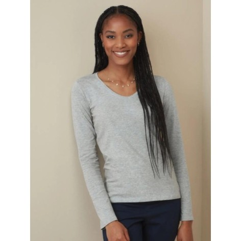 Claire V-Neck Long Sleeve