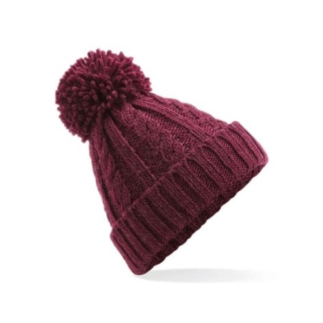 Cable Knit Melange Beanie