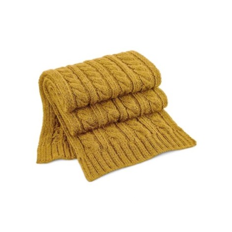 Cable Knit Melange Scarf