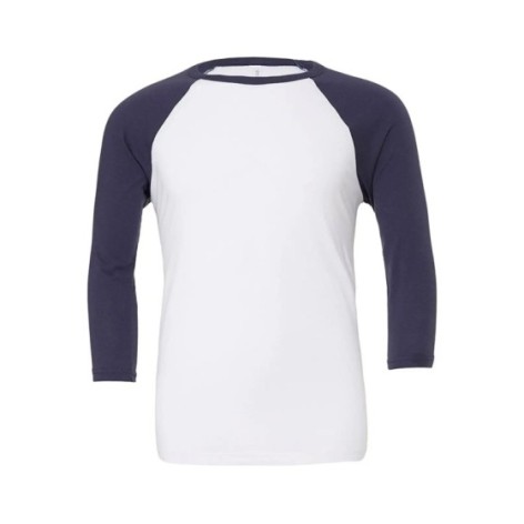 Unisex 3/4 Sleeve Baseball Tee