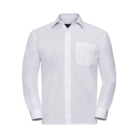 Men's Long Sleeve PolyCotton Poplin Shirt