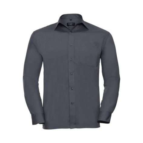 Men's Long Sleeve PolyCotton Poplin Shirt