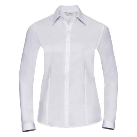 Ladies' Long Sleeve Tailored Herringbone Shirt