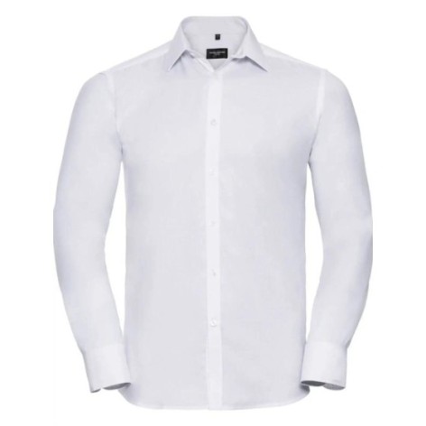 Men's Long Sleeve Tailored Herringbone Shirt