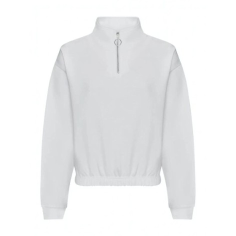 Womenâs Cropped Â½ Zip Sweat