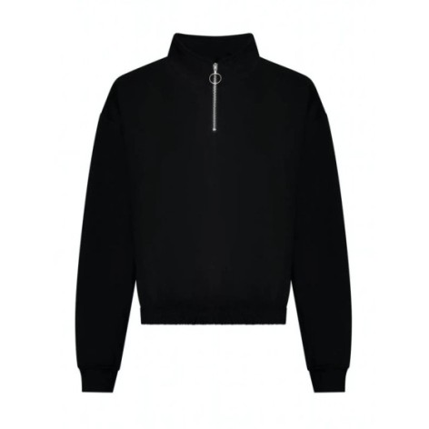 Womenâs Cropped Â½ Zip Sweat