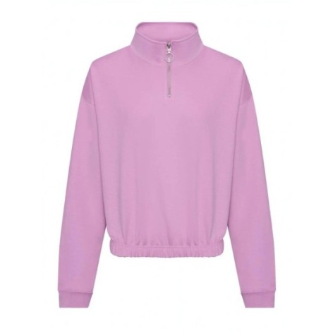 Womenâs Cropped Â½ Zip Sweat
