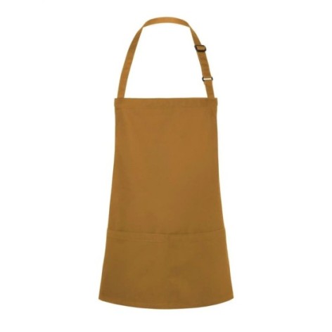 Short Bib Apron Basic With Buckle And Pocket