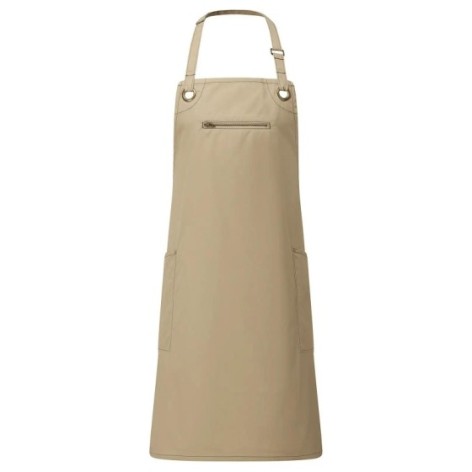 âBarleyâ Contrast Stitch Sustainable Bib Apron