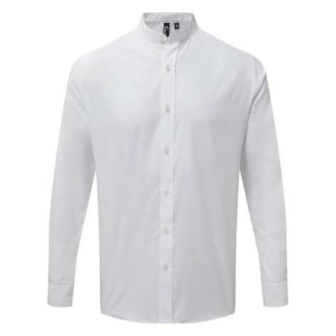 Banded Collar 'Grandad' Long Sleeve Shirt
