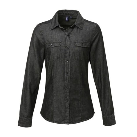 Ladies'â Jeans Stitch Denim Shirt
