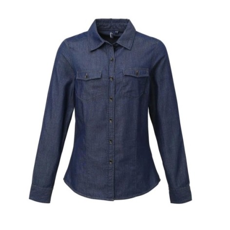 Ladies'â Jeans Stitch Denim Shirt