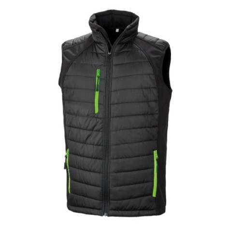 Black Compass Padded Softshell Gilet