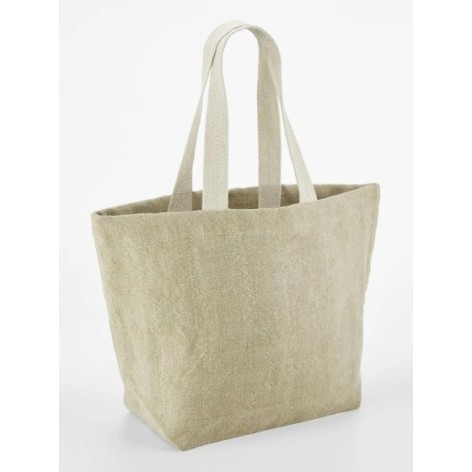 Soft Washed Jute Beach Bag