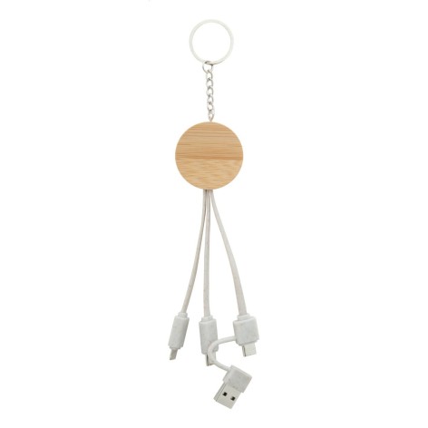 portachiavi con cavi di ricarica USB