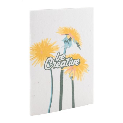 quaderno di carta con semi personalizzato