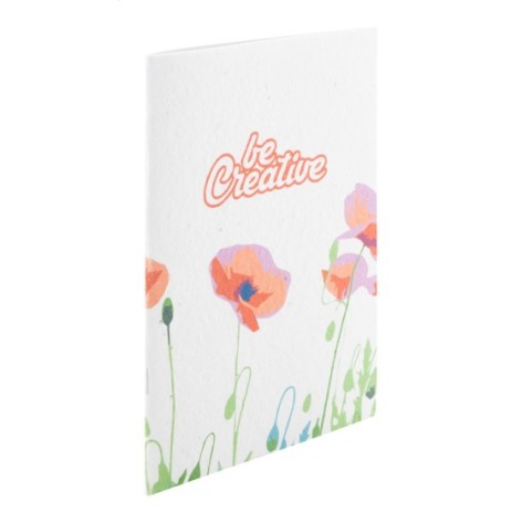 quaderno di carta con semi personalizzato