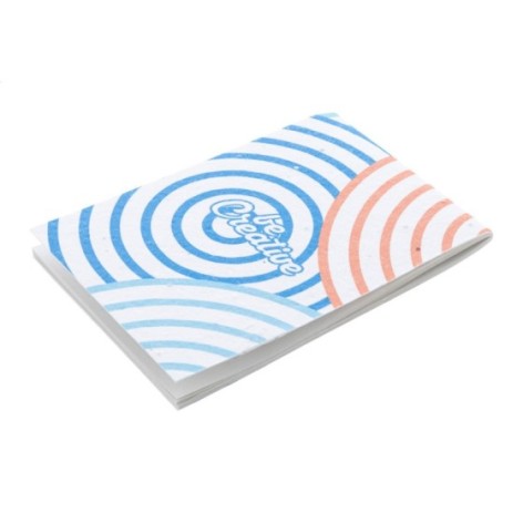 quaderno di carta con semi personalizzato