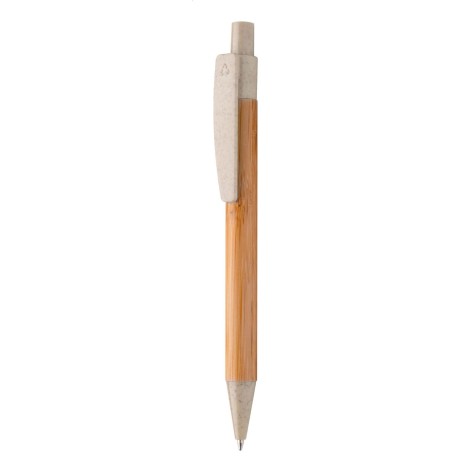 penna a sfera in bambù