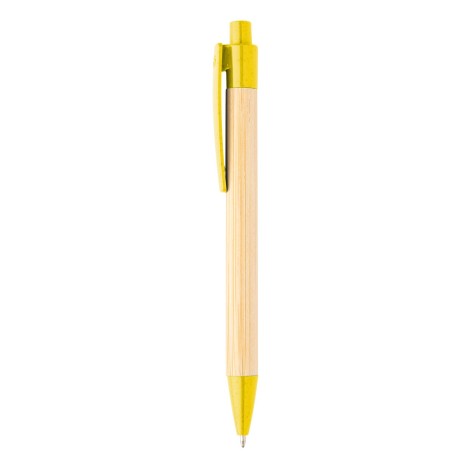 penna a sfera in bambù