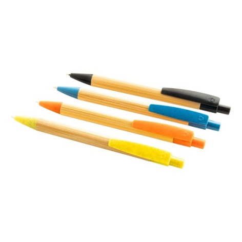 penna a sfera in bambù