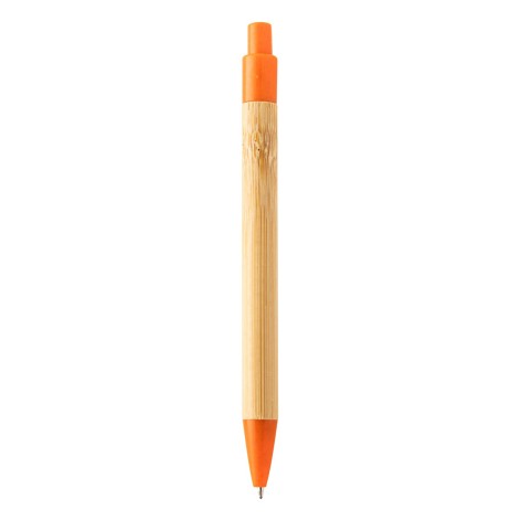 penna a sfera in bambù