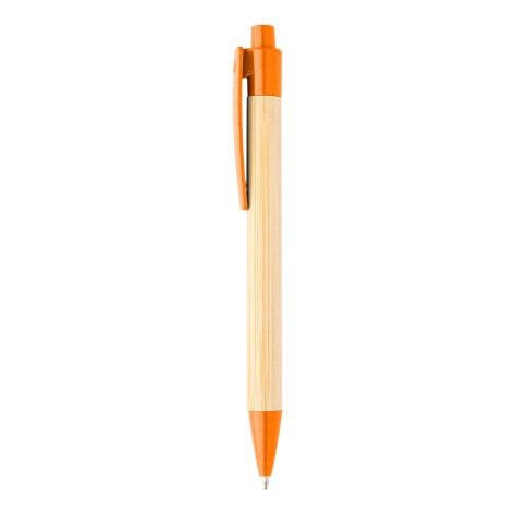 penna a sfera in bambù