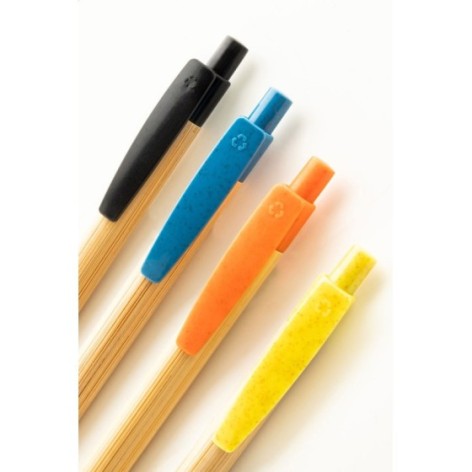penna a sfera in bambù