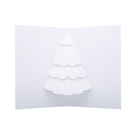 Biglietti augurali 3D, albero di Natale