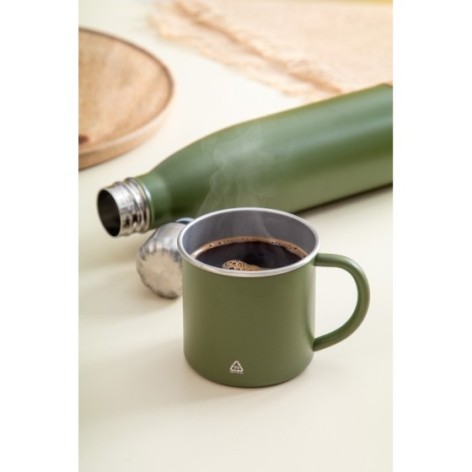 Tazza in acciaio riciclato