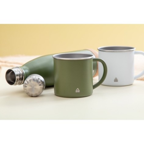 Tazza in acciaio riciclato