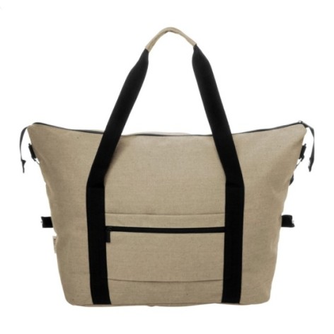 Borsa da viaggio in tela riciclata