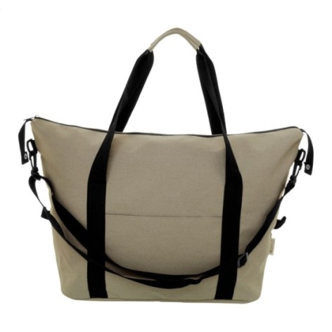 Borsa da viaggio in tela riciclata