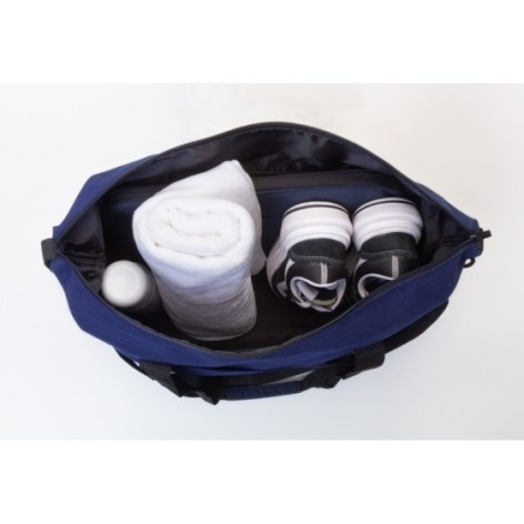 Borsa da viaggio in tela riciclata