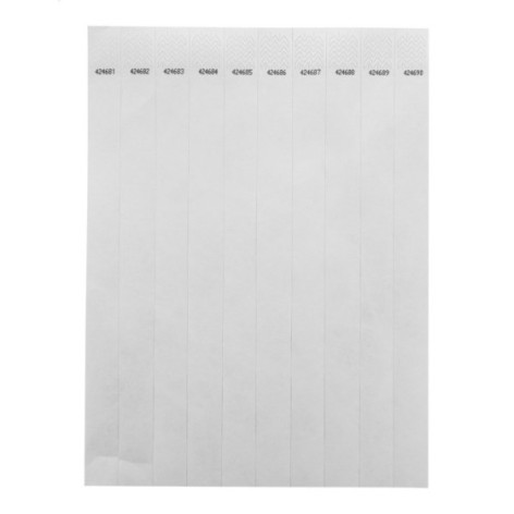 braccialetti in tyvek (10 pz)