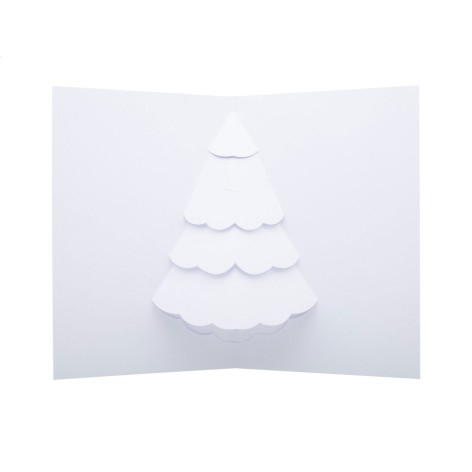 Biglietti augurali 3D, albero di Natale