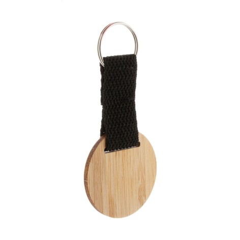 portachiavi in bamboo, tondo