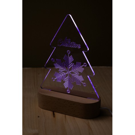 Trofeo albero natalizio con luce LED