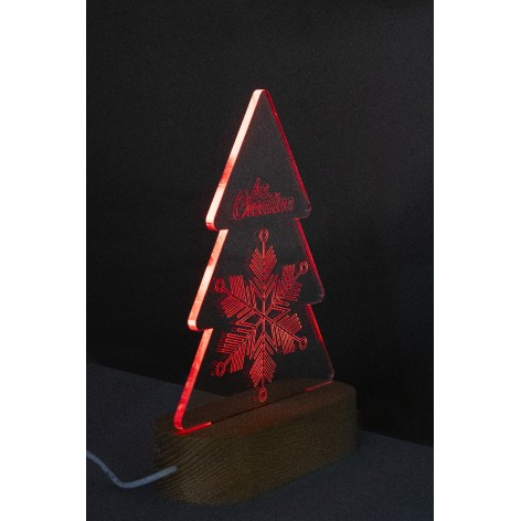 Trofeo albero natalizio con luce LED