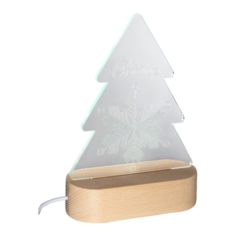 Trofeo albero natalizio con luce LED