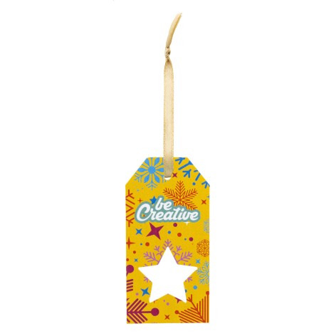 etichetta regalo personalizzata, stella
