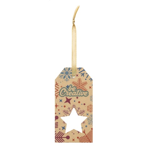 etichetta regalo personalizzata, stella
