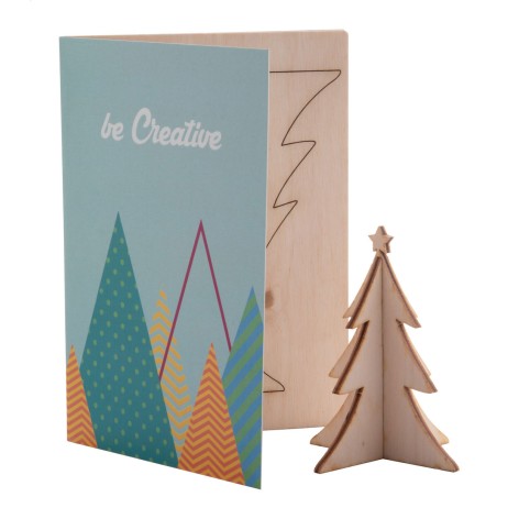 biglietto auguri Natalizio, albero