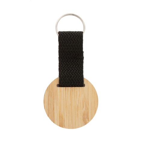 portachiavi in bamboo, tondo